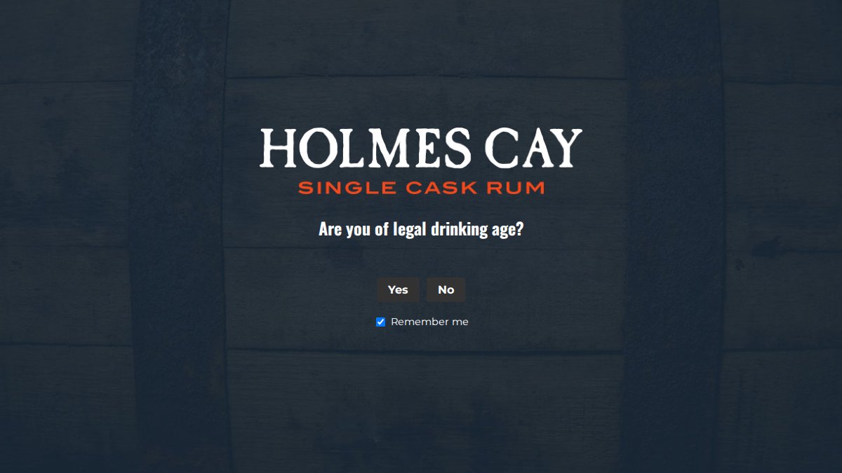Screenshot of holmescay.com interface