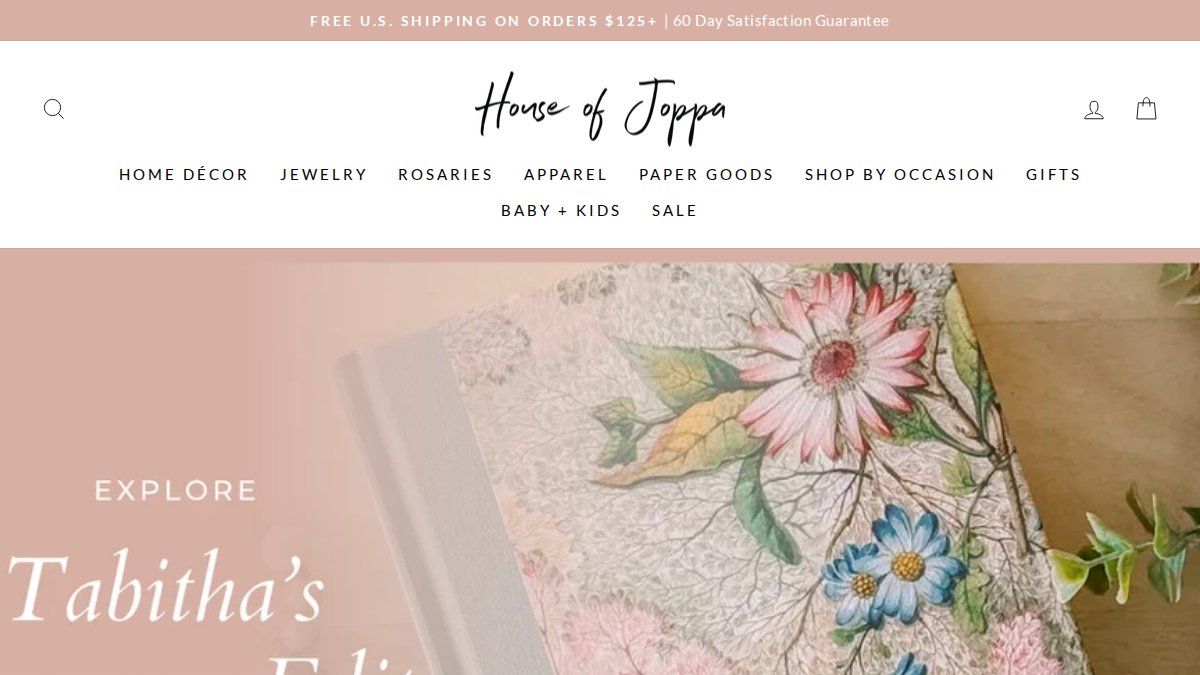 Screenshot of houseofjoppa.com interface