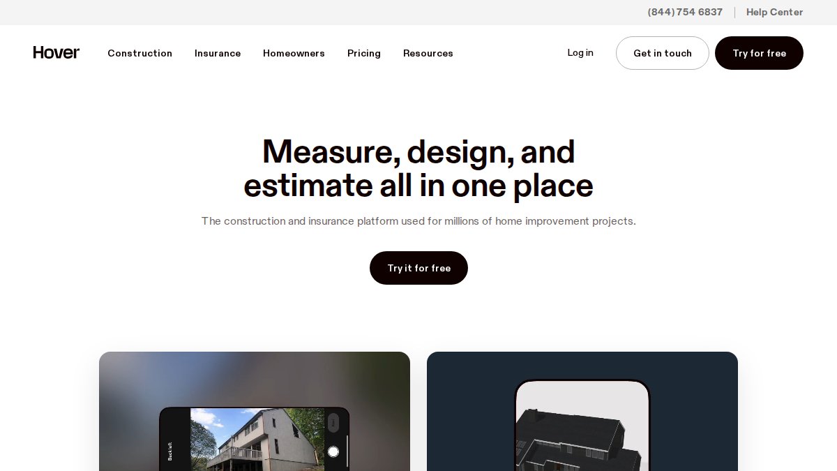 Screenshot of hover.to interface