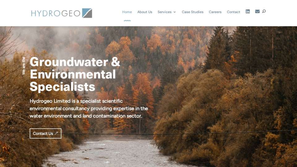 Screenshot of hydrogeo.co.uk interface