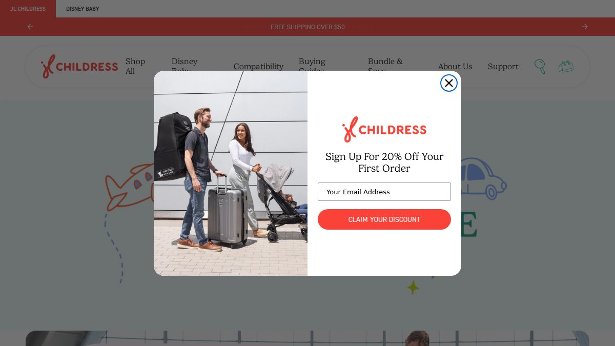 Screenshot of jlchildress.com interface
