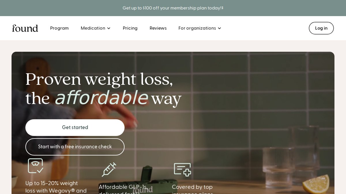 Screenshot of joinfound.com interface