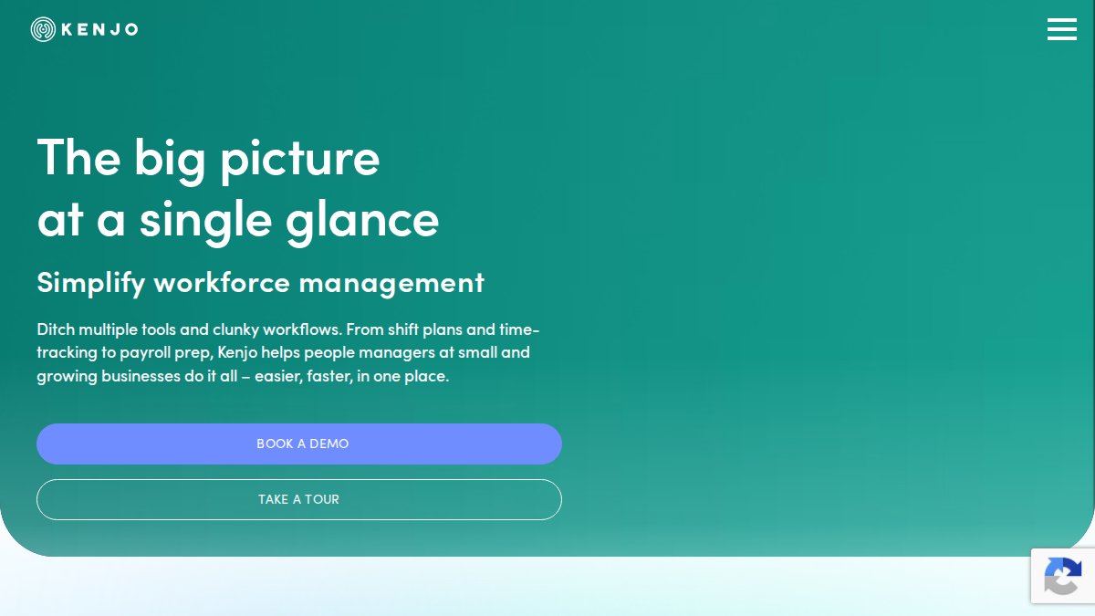 Screenshot of kenjo.io interface