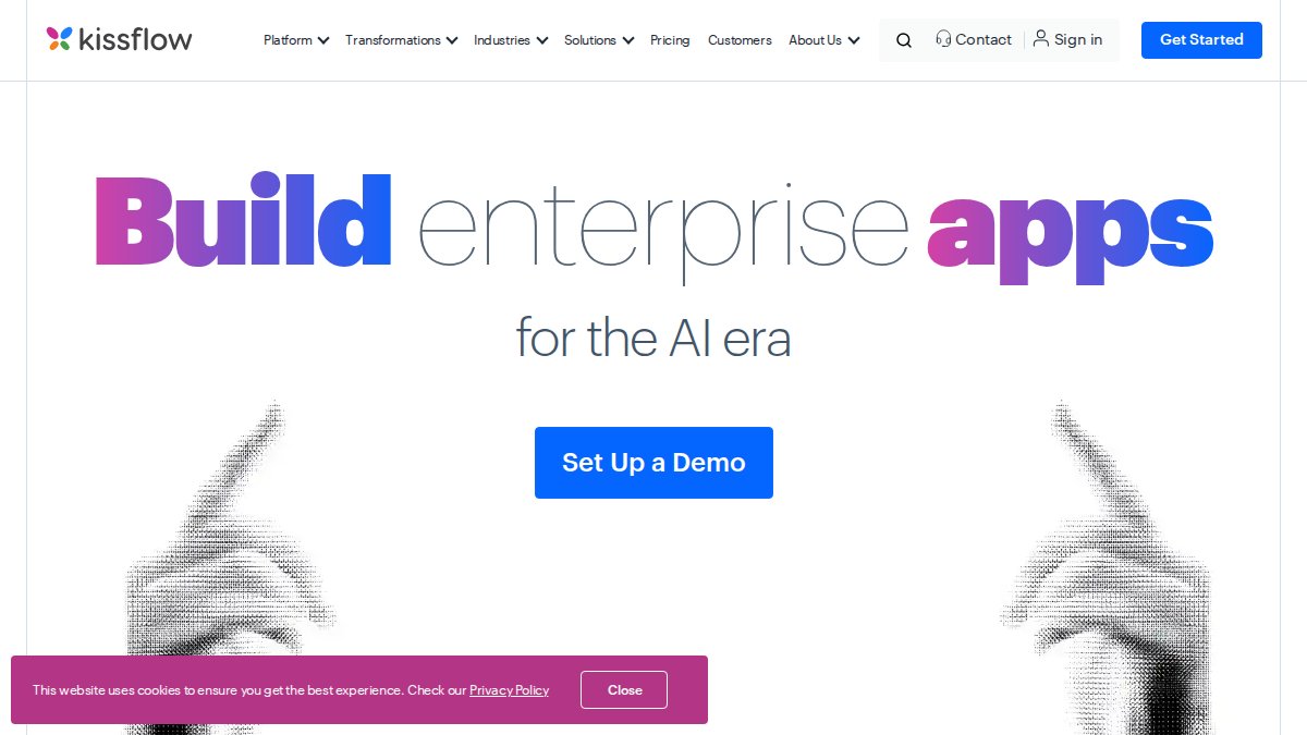 Screenshot of kissflow.com interface