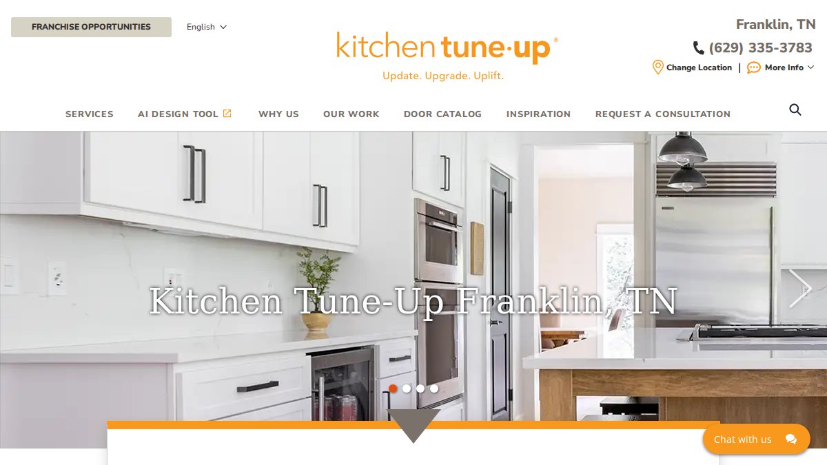 Screenshot of Franklin Tn page on kitchentuneup.com
