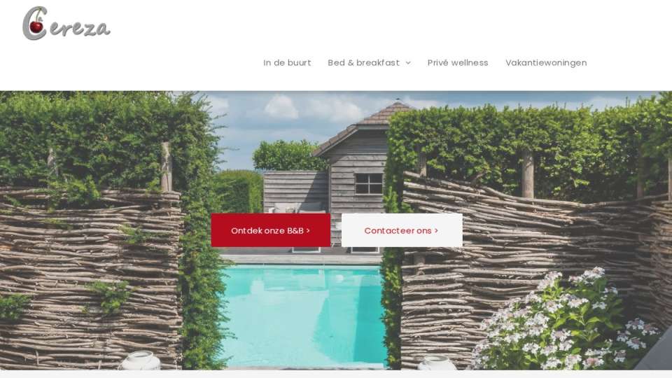 Screenshot of lacereza.be interface