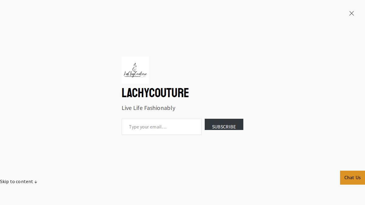 Screenshot of lachycouture.com interface