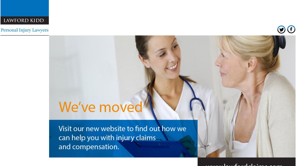Screenshot of lawfordkidd.co.uk interface