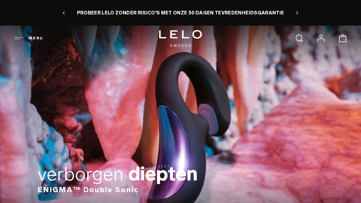 Screenshot of lelo.com interface