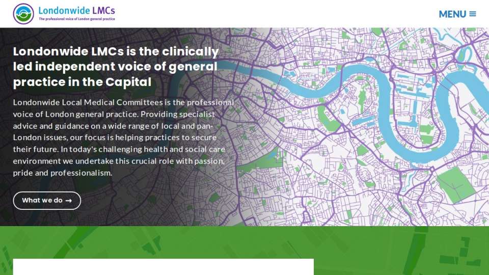 Screenshot of lmc.org.uk interface