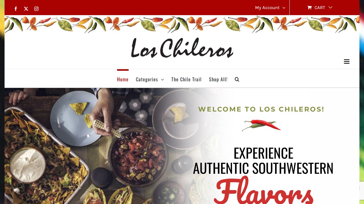 Screenshot of loschileros.com interface