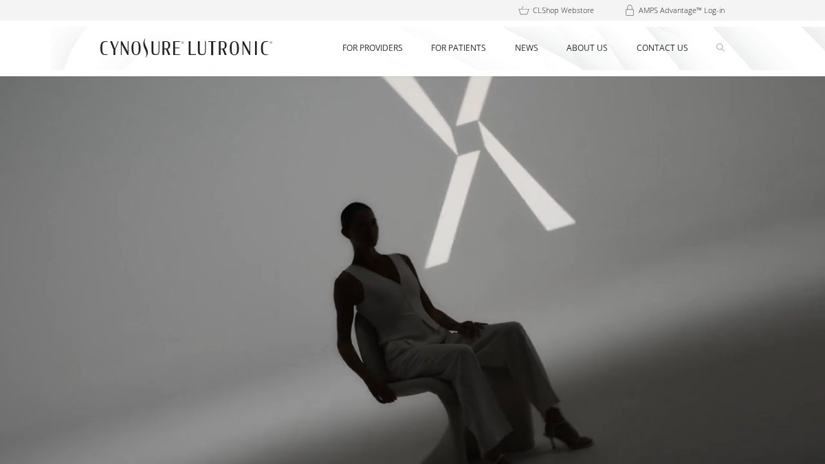 Screenshot of lutronic.com interface
