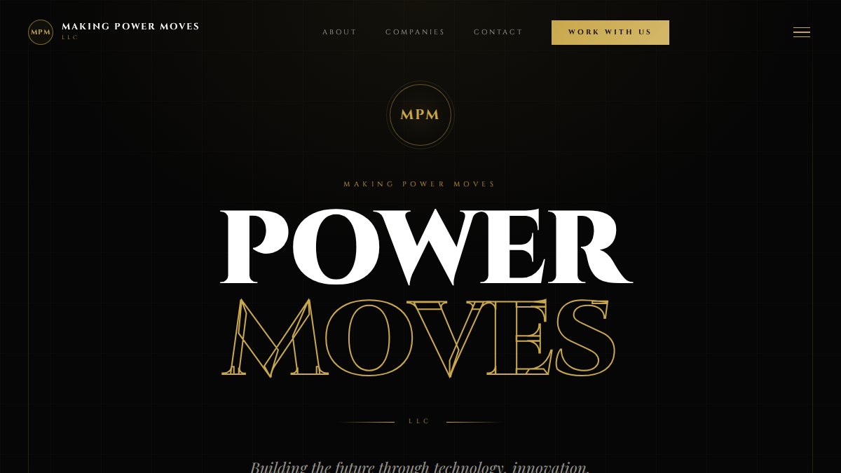 Screenshot of makingpowermovesllc.com interface