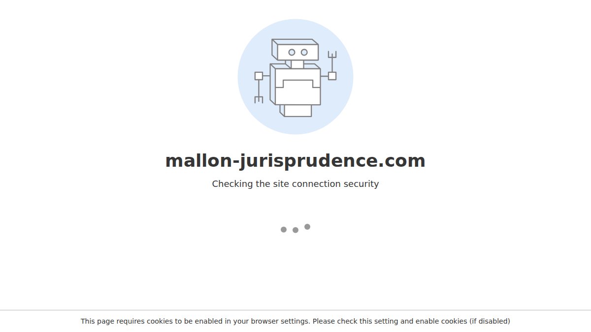 Screenshot of mallon-jurisprudence.com interface