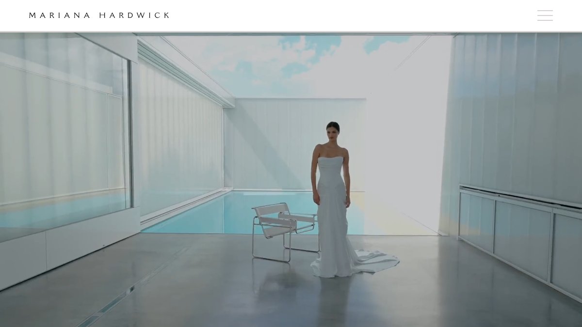 Skærmbillede af marianahardwick.com.au interface