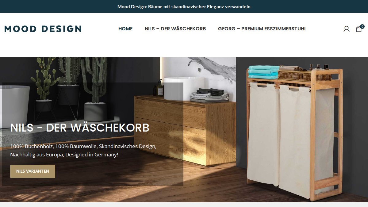 Screenshot of mdesign.com interface