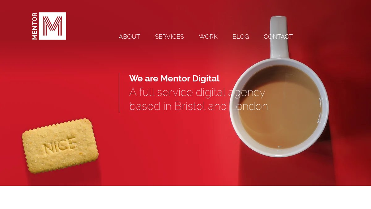Screenshot of mentordigital.co.uk interface