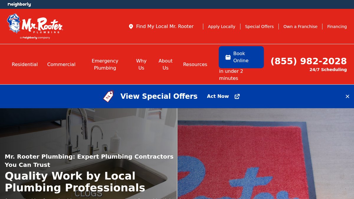 Screenshot of mrrooter.com interface