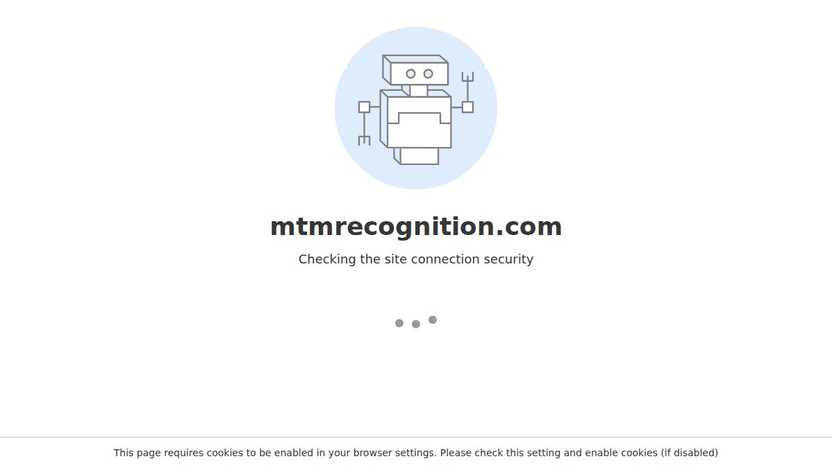 Screenshot of mtmrecognition.com interface