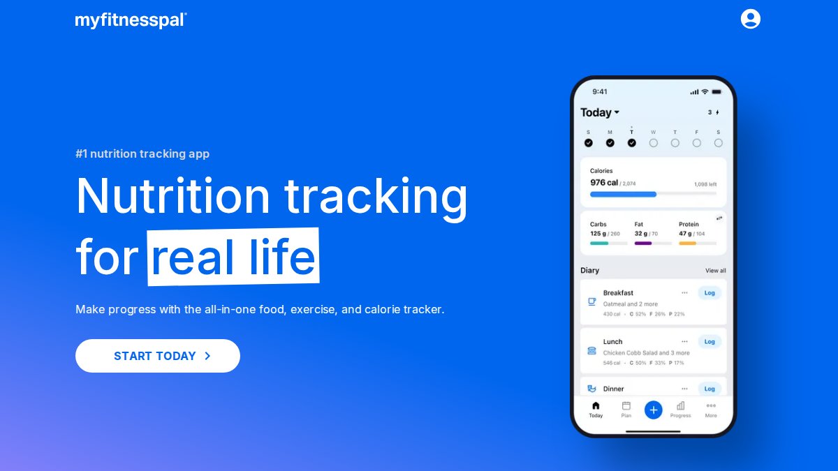 Screenshot of myfitnesspal.com interface