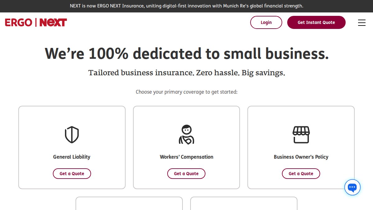 Screenshot of nextinsurance.com interface