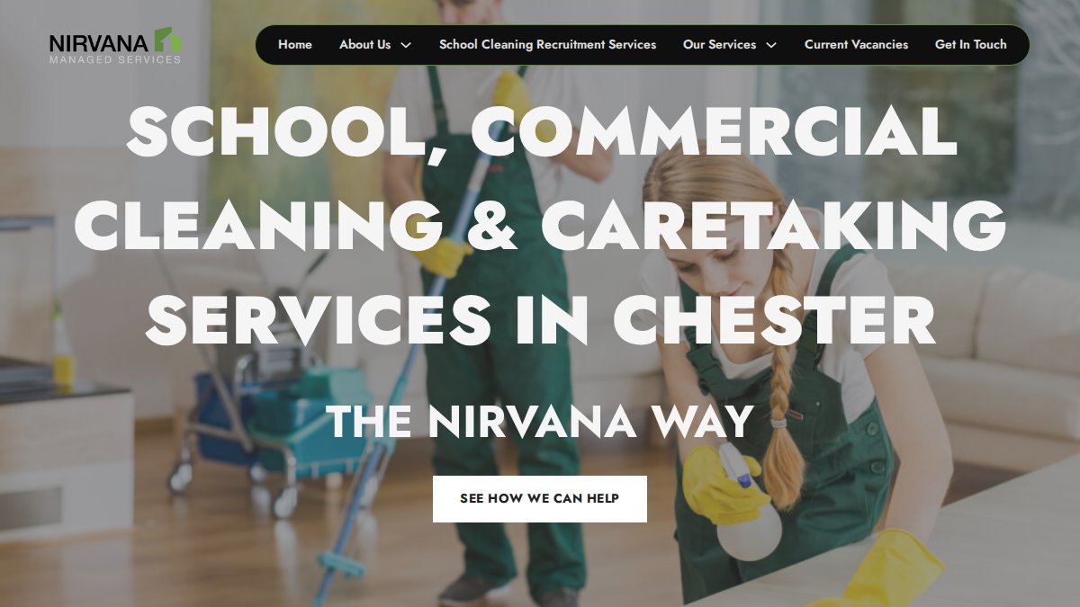 Screenshot of nirvanamanagedservices.co.uk interface
