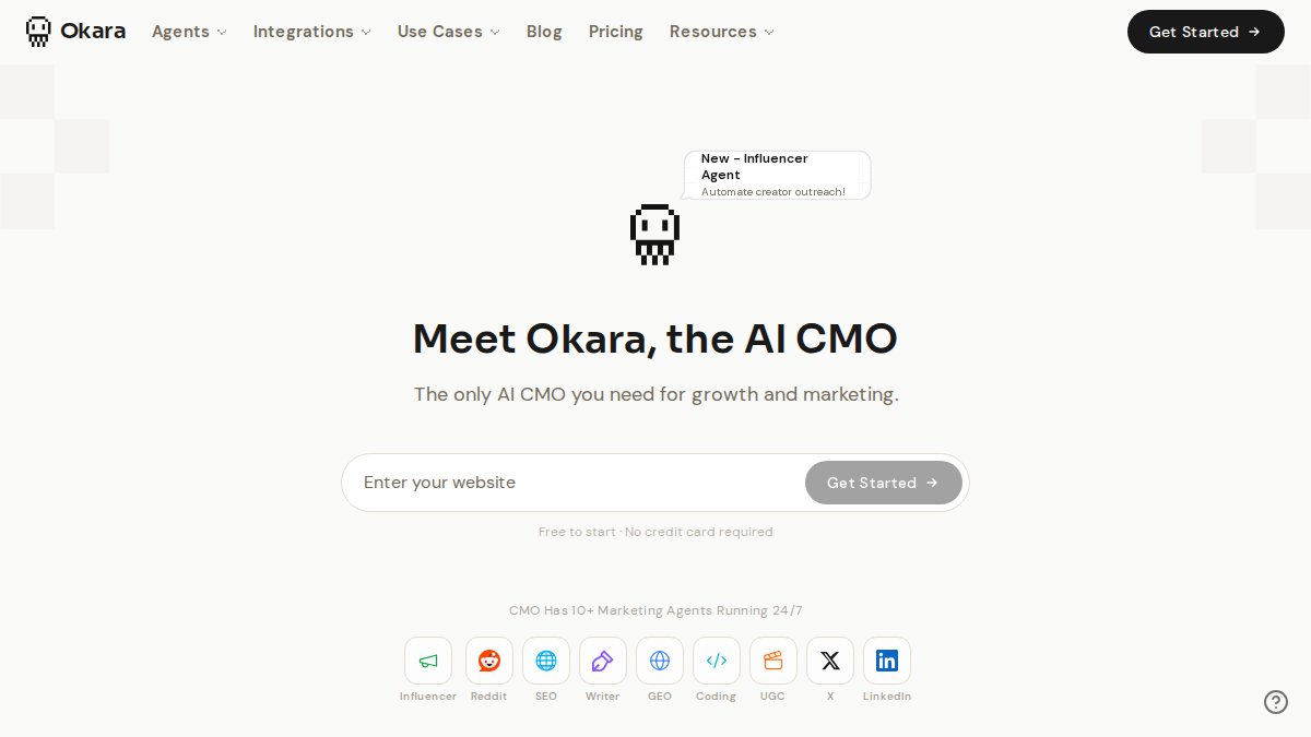 Screenshot of okara.ai interface