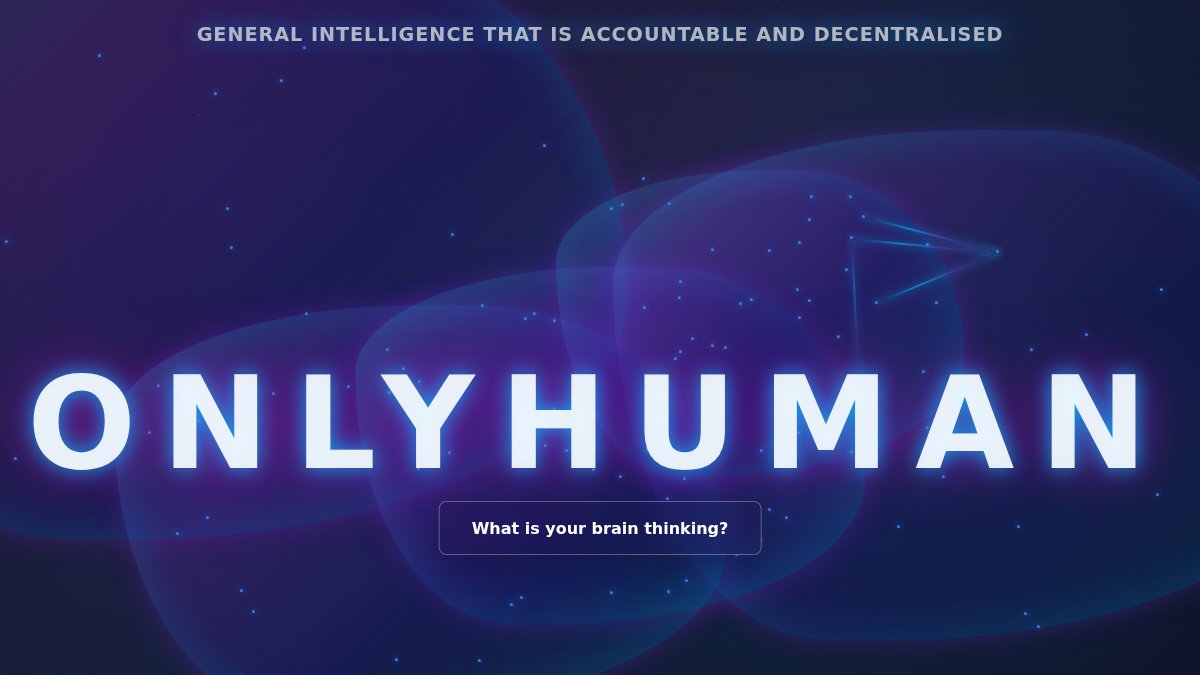 Screenshot of onlyhuman.com interface