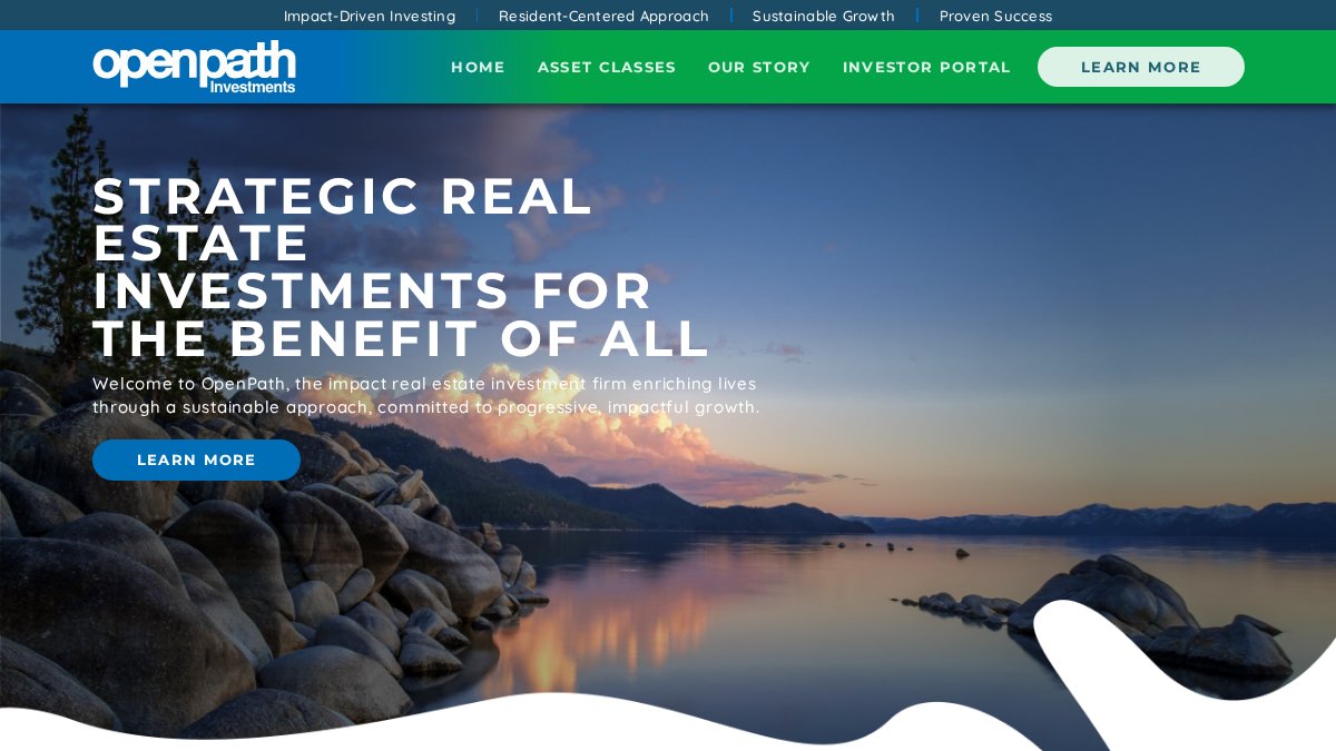 Screenshot of openpathinvestments.com interface