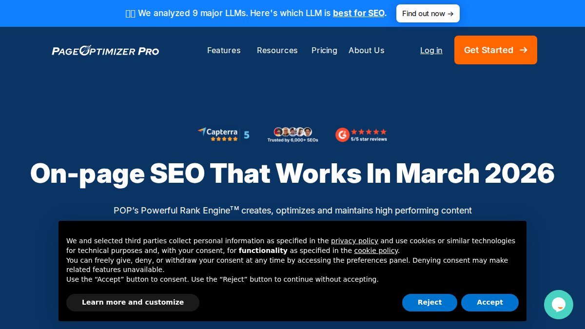 Screenshot of pageoptimizer.pro interface