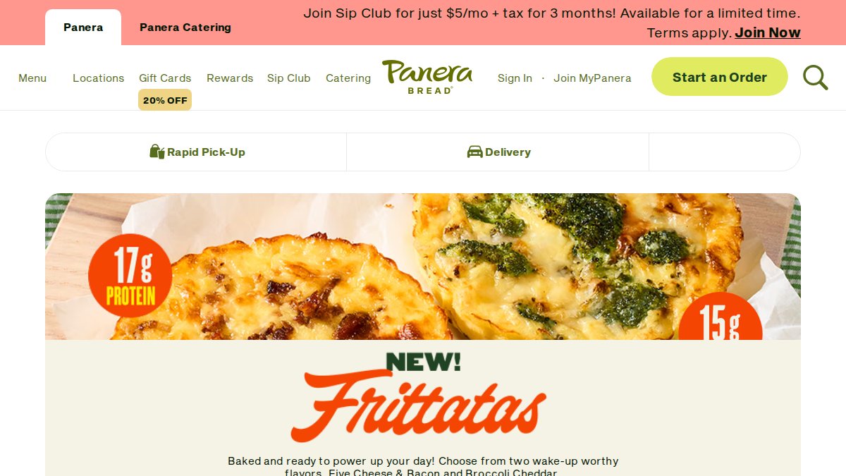 Best Cafes for Studying Near You: 2026 Guide 6 Screenshot of panerabread.com interface