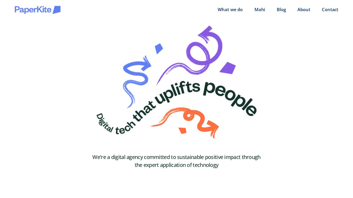 Screenshot of paperkite.co.nz interface
