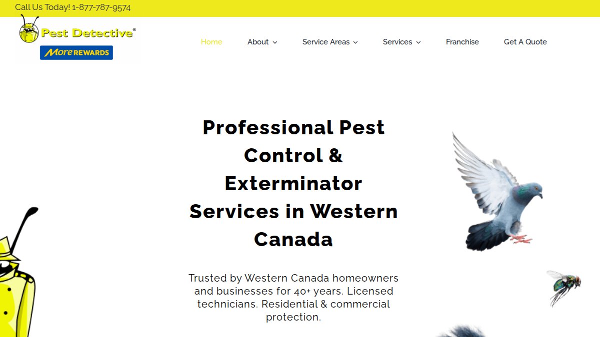 Pest Detective | Pest Control & Exterminators | Serving Western Canada