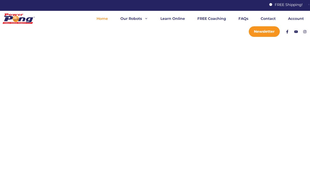 Screenshot of powerpong.org interface