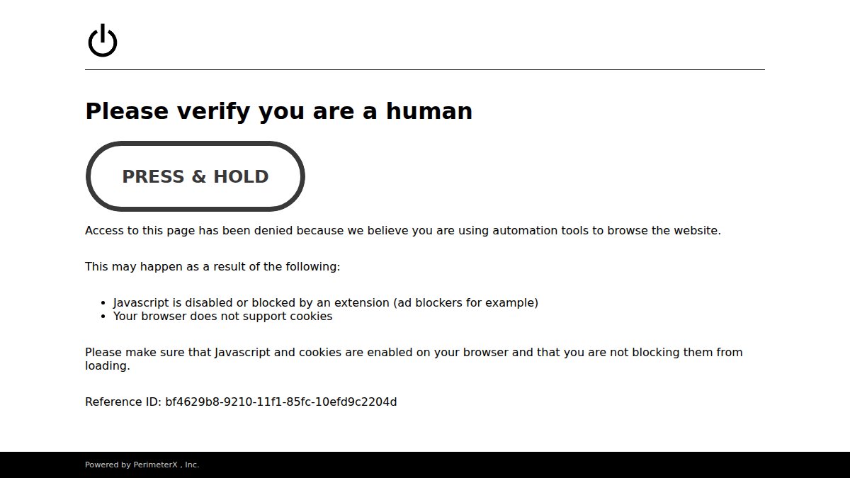 Screenshot of prana.com interface