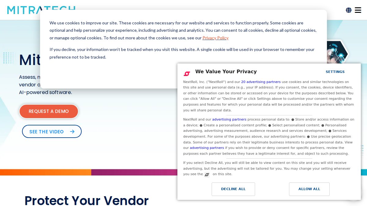 Screenshot of prevalent.net interface