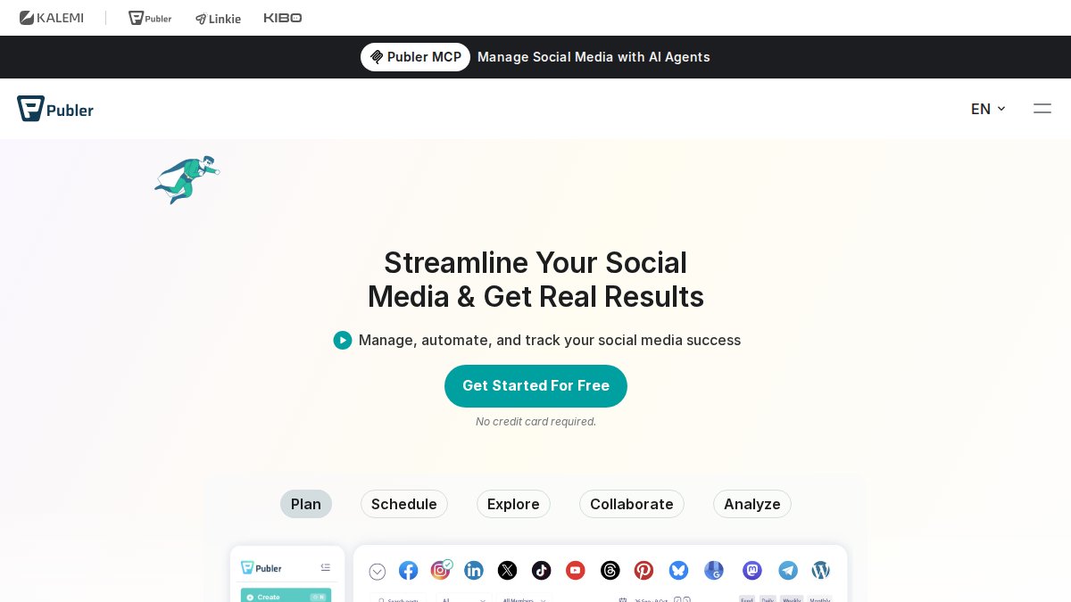 Screenshot of publer.io interface