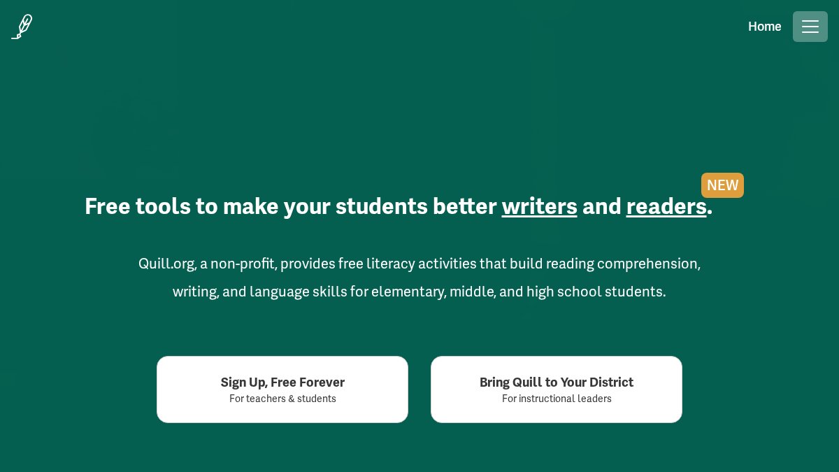 Screenshot of quill.org interface