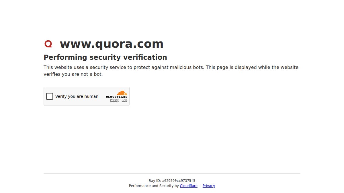 Screenshot of quora.com interface