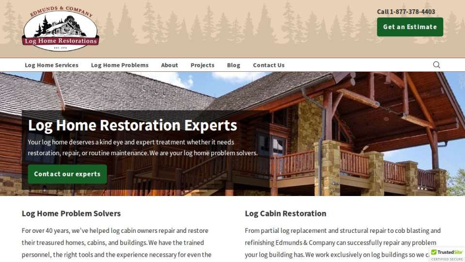 Screenshot of restorelogs.com interface