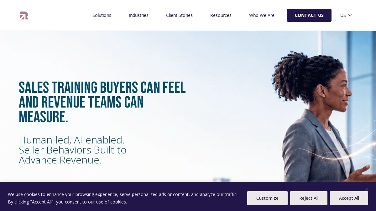 Screenshot of richardson.com interface