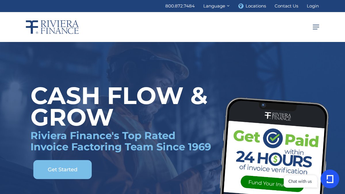 Screenshot of rivierafinance.com interface