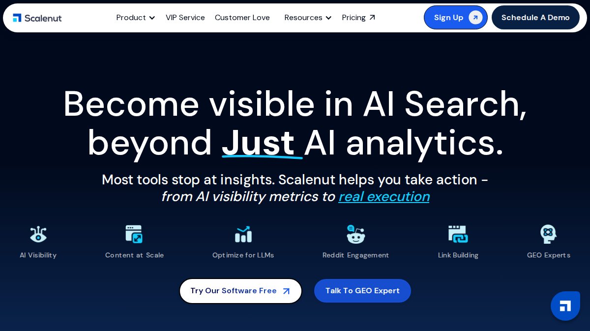 Screenshot of scalenut.com interface