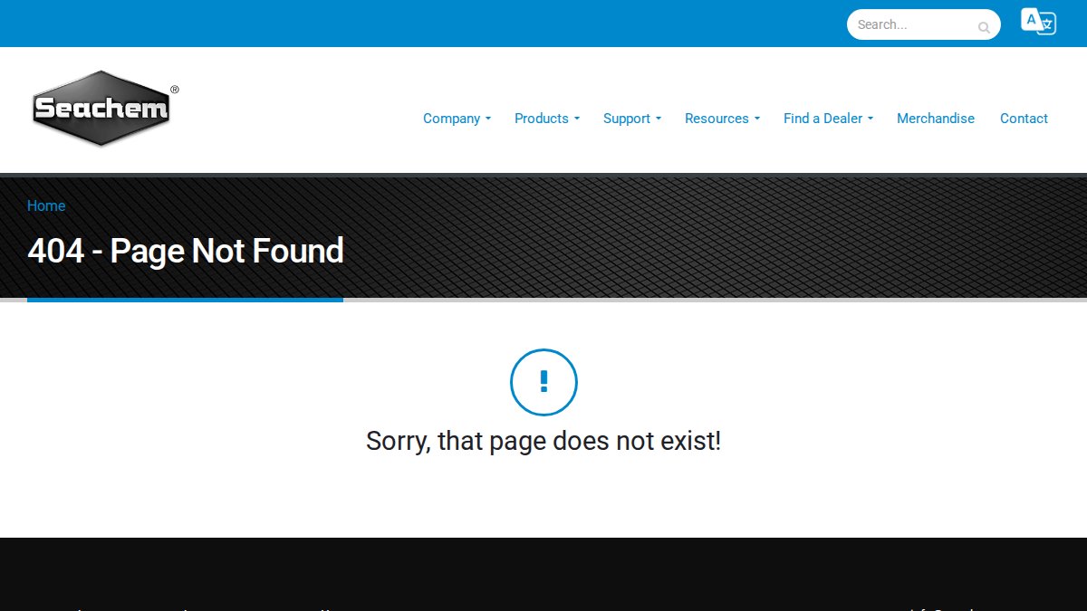 Screenshot of Reef Plus page on seachem.com