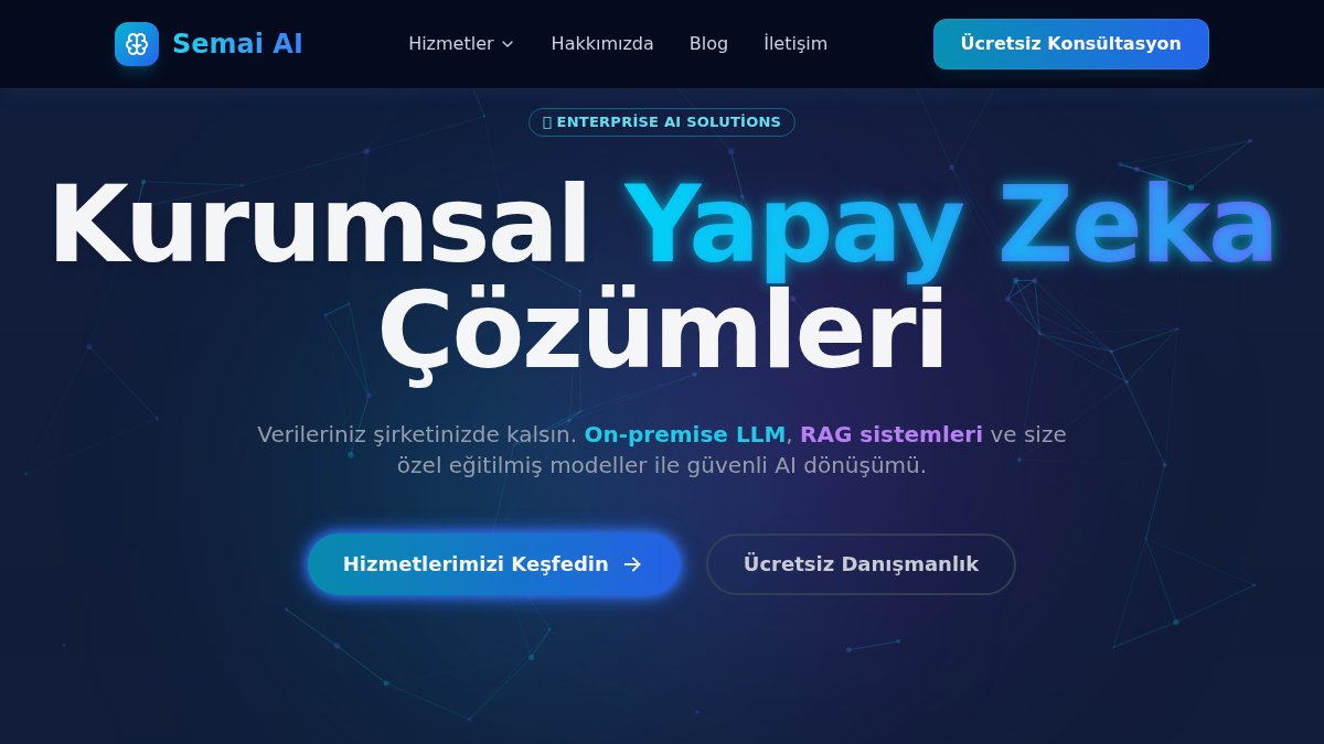 Screenshot of semai.io interface