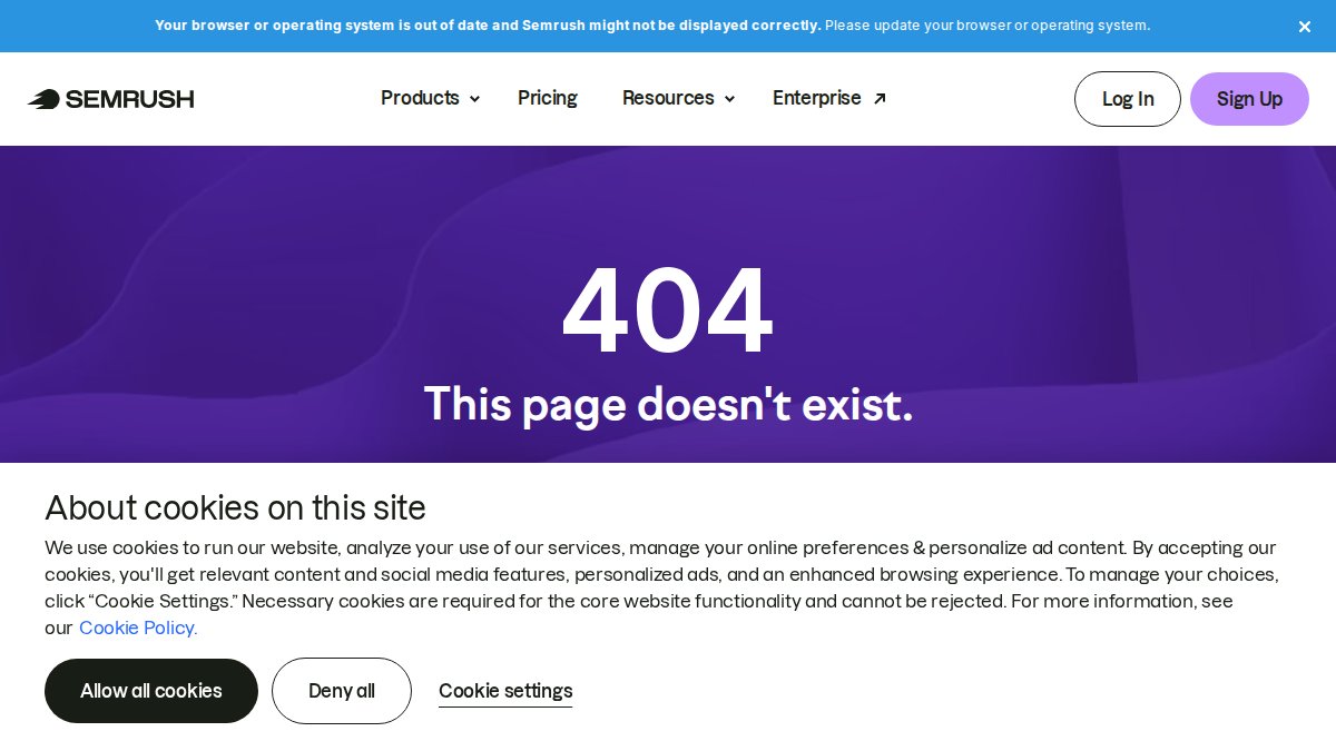 Screenshot of Writing Assistant page on semrush.com