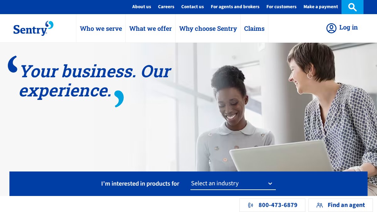 Screenshot of sentry.com interface