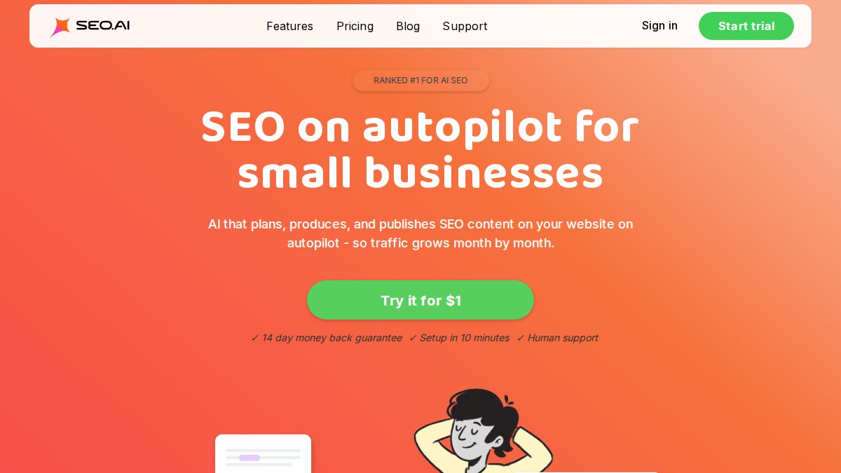 Screenshot of seo.ai interface