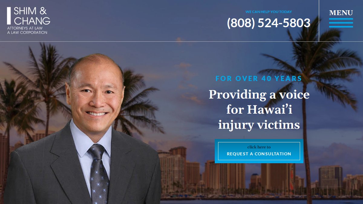 Screenshot of shimchanglawyers.com interface