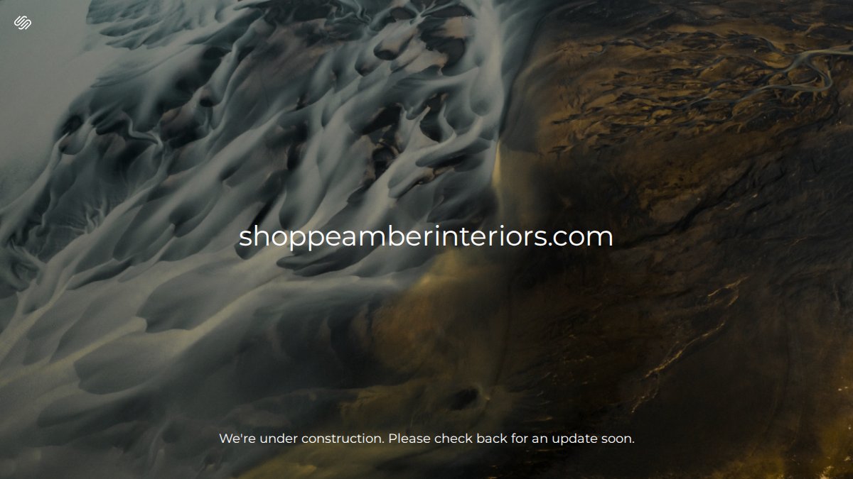 Screenshot of shoppeamberinteriors.com interface